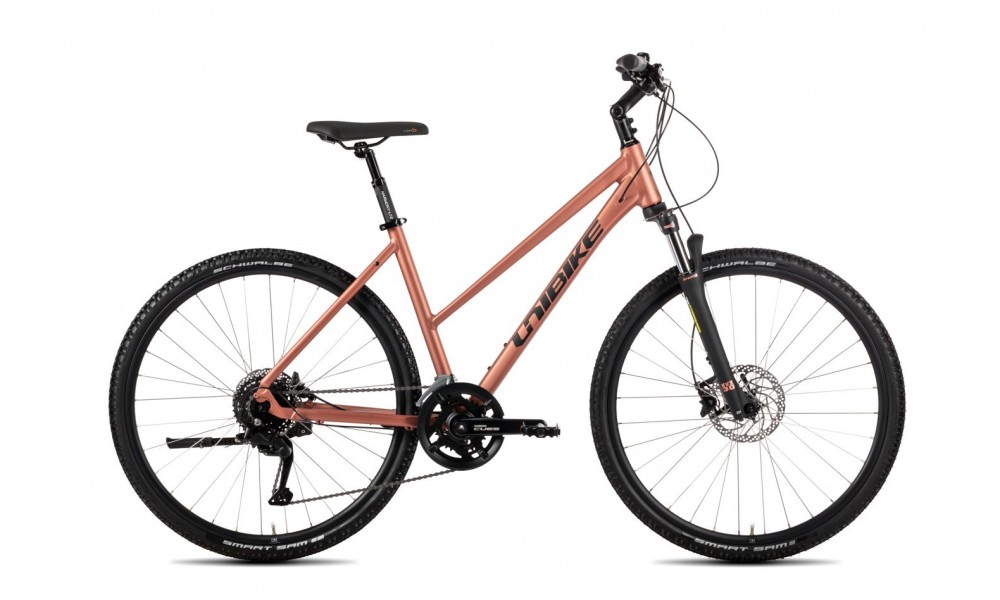 Rower crossowy Unibike Crossfire Lady 2025 - koralowy