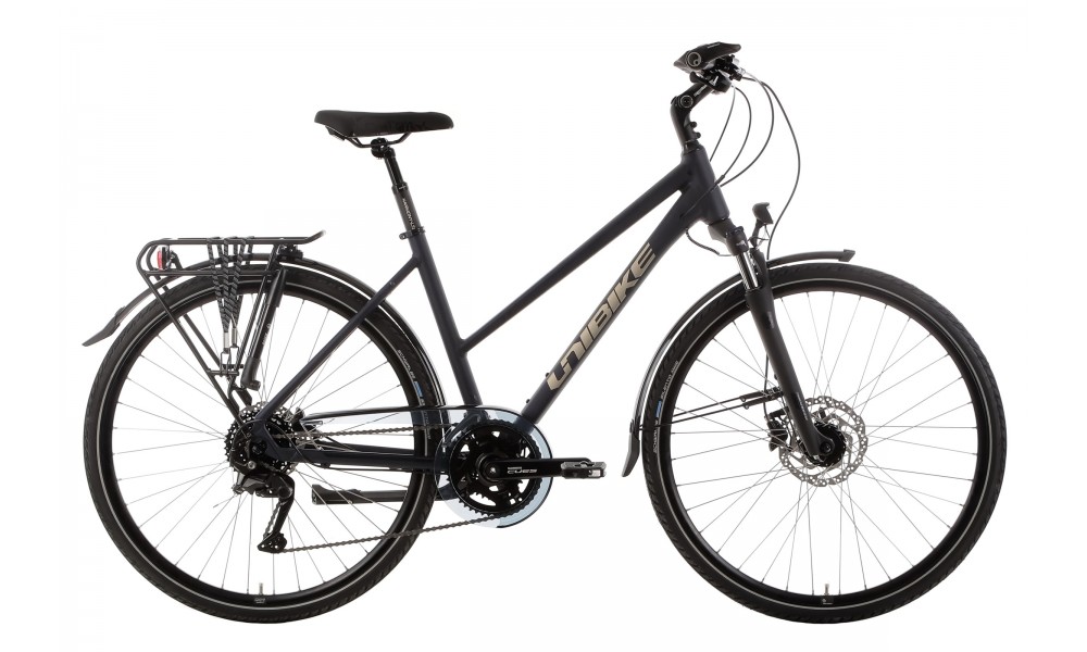 Rower trekingowy Unibike Expedition Lady 2025 - granatowy