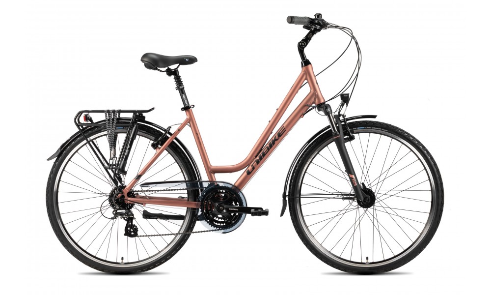 Rower trekingowy Unibike Vision Lady 2025 - koralowy