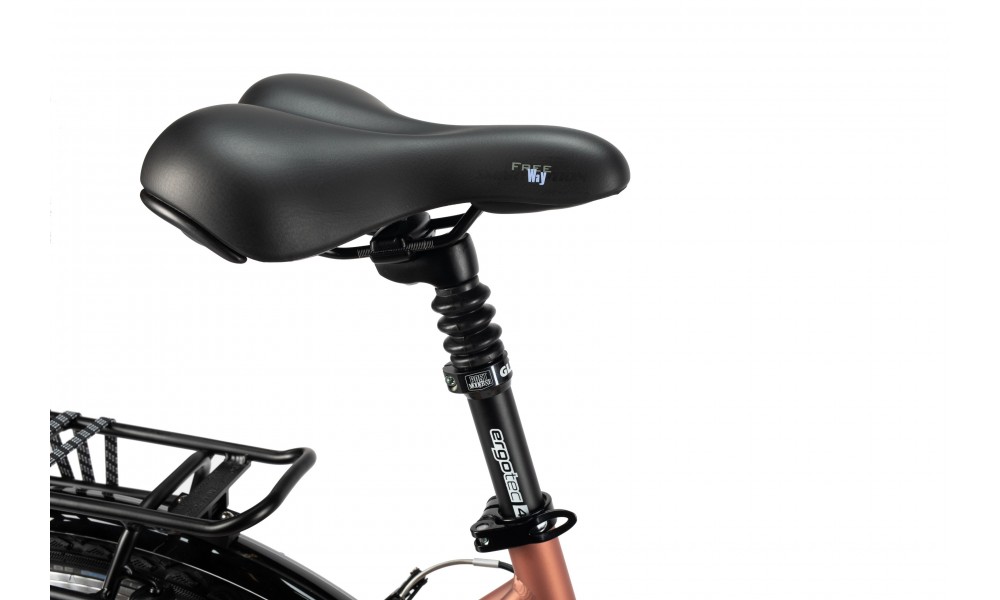 Rower trekingowy Unibike Vision Lady 2025 - koralowy