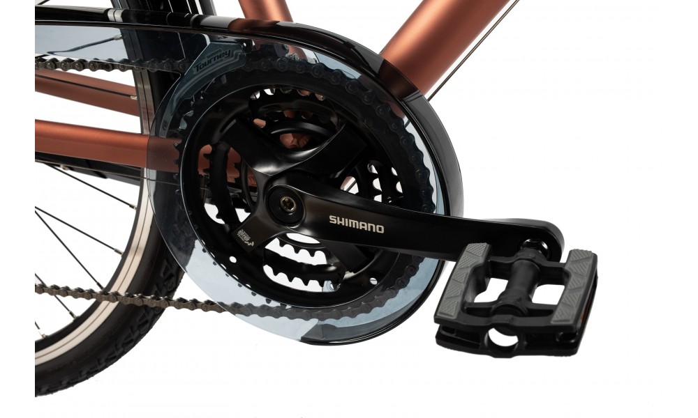 Rower trekingowy Unibike Vision Lady 2025 - koralowy