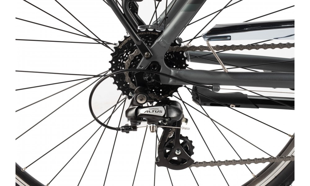 Rower trekingowy Unibike Vision Man 2025 - grafitowy