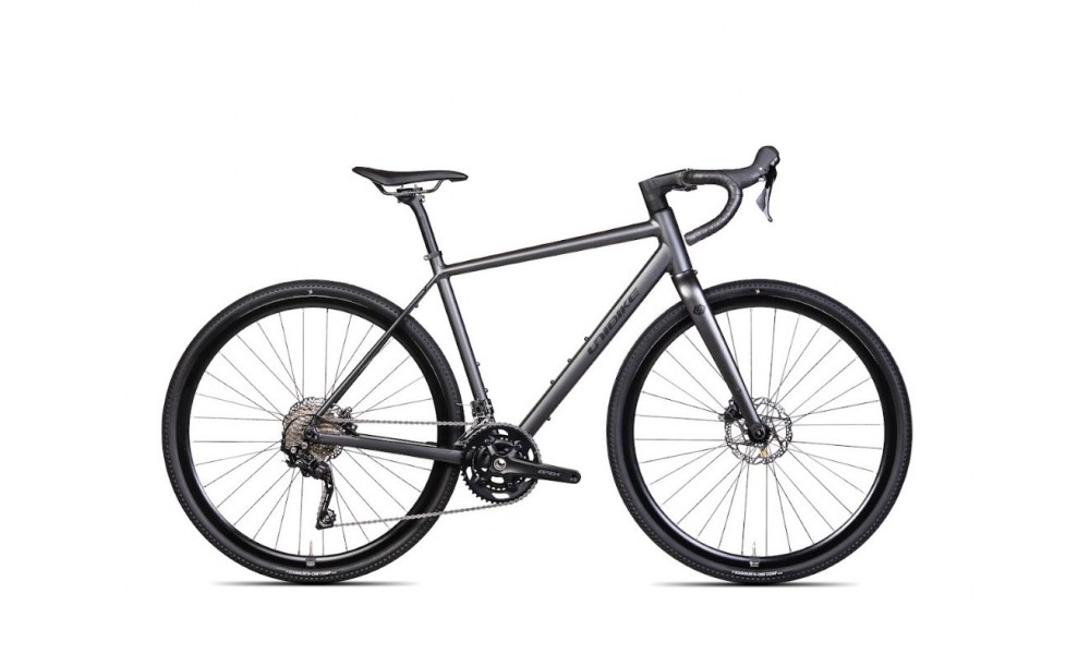 Rower gravel Unibike Tier 2025 - grafitowy