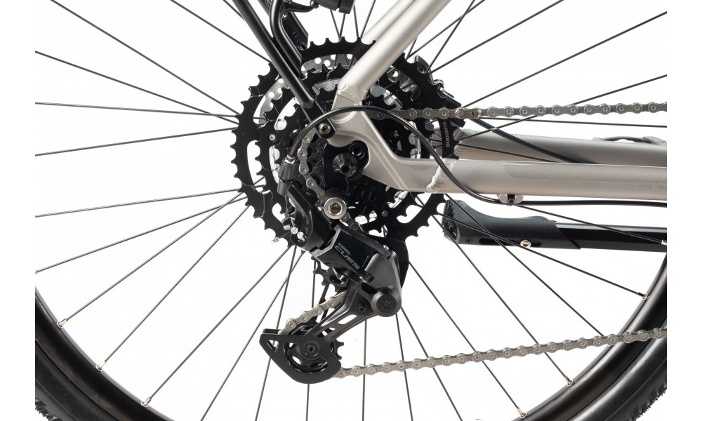 Rower trekingowy Unibike Explorer Lady 2025 - grafitowy