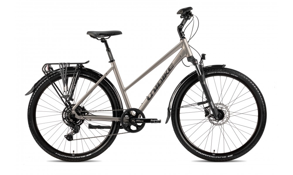 Rower trekingowy Unibike Explorer Lady 2025 - grafitowy