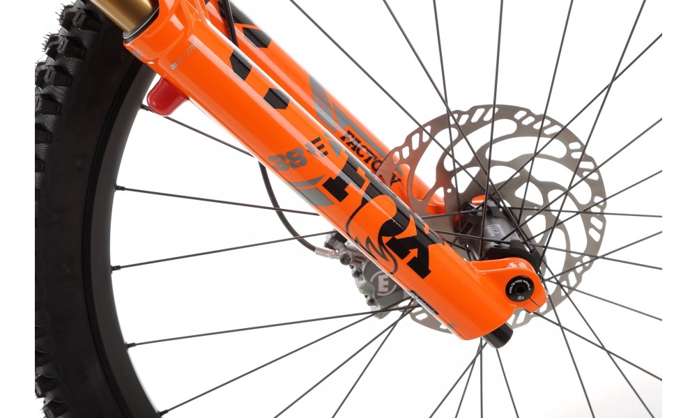 Rower górski elektryczny R-Raymon Trailray 180 Ultra - biało-pomarańczowy