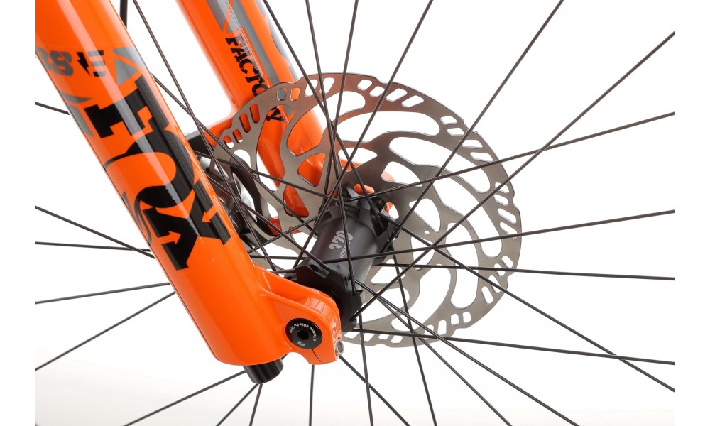 Rower górski elektryczny R-Raymon Trailray 180 Ultra - biało-pomarańczowy