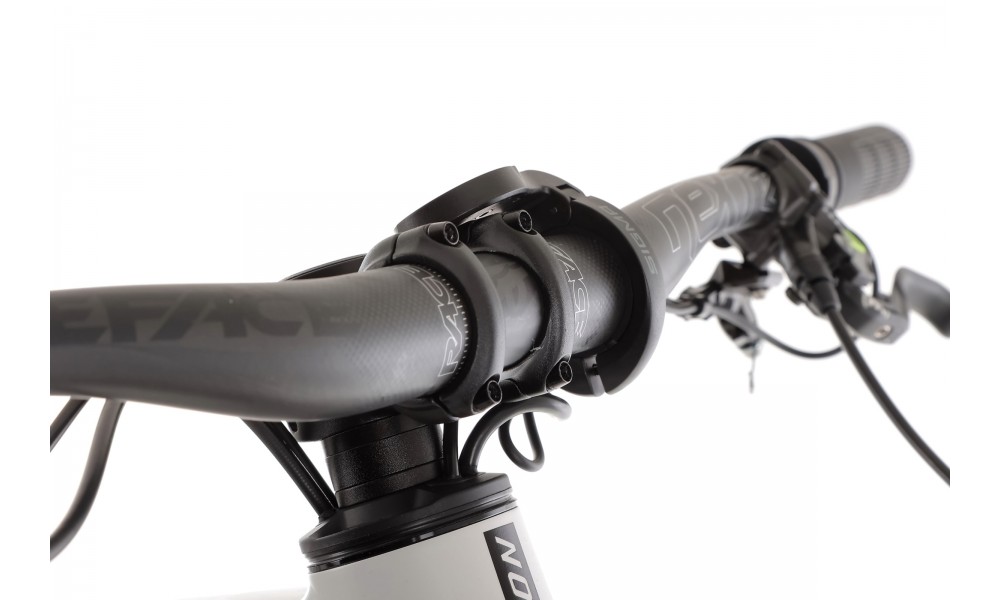 Rower górski elektryczny R-Raymon Trailray 180 Ultra - biało-pomarańczowy