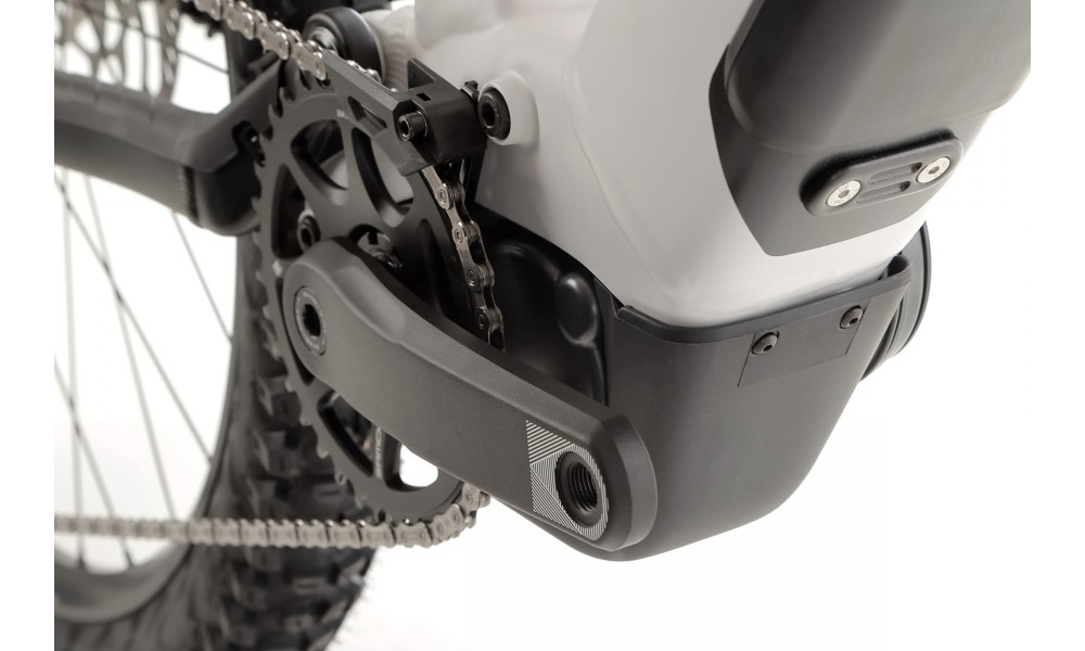 Rower górski elektryczny R-Raymon Trailray 180 Ultra - biało-pomarańczowy