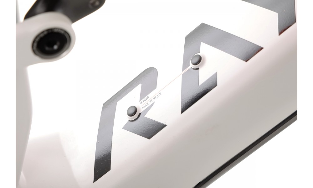 Rower górski elektryczny R-Raymon Trailray 180 Ultra - biało-pomarańczowy