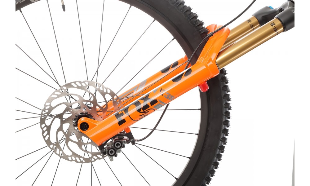 Rower górski elektryczny R-Raymon Trailray 180 Ultra - biało-pomarańczowy