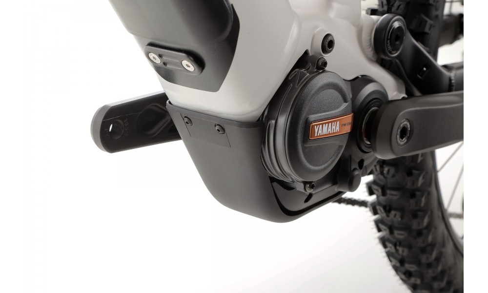 Rower górski elektryczny R-Raymon Trailray 180 Ultra - biało-pomarańczowy