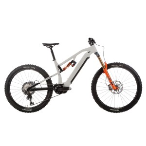 Rower górski elektryczny R-Raymon Trailray 180 Ultra - biało-pomarańczowy 1