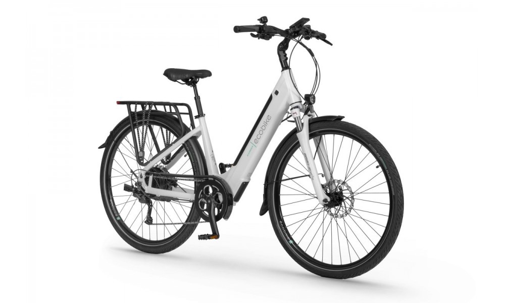 Rower trekkingowy elektryczny Ecobike X-Cross + ubezpieczenie - biały