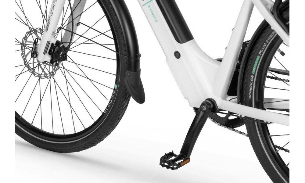 Rower trekkingowy elektryczny Ecobike X-Cross + ubezpieczenie - biały