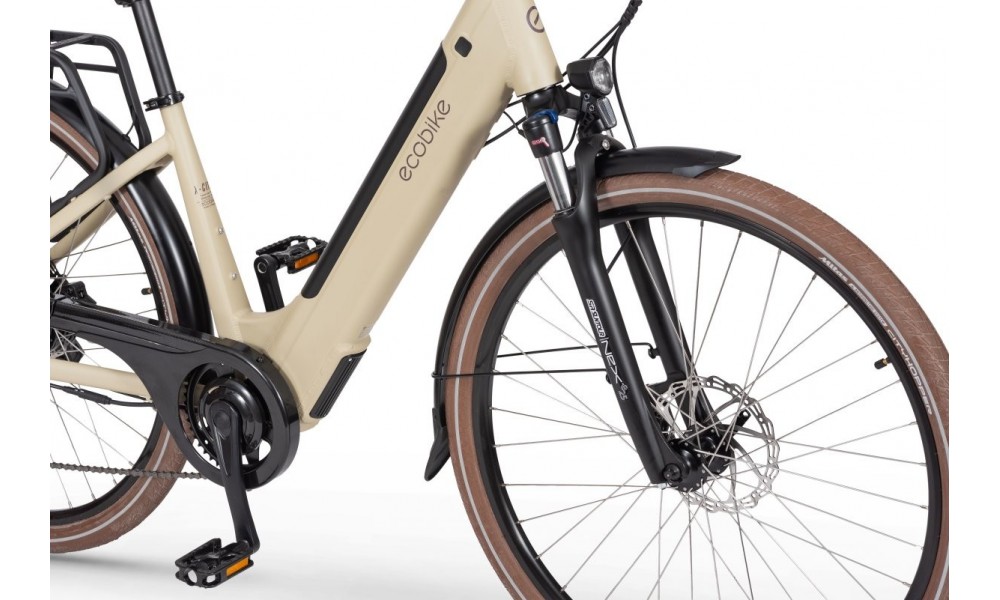 Rower trekkingowy elektryczny Ecobike X-City Cappuccino - cappuccino