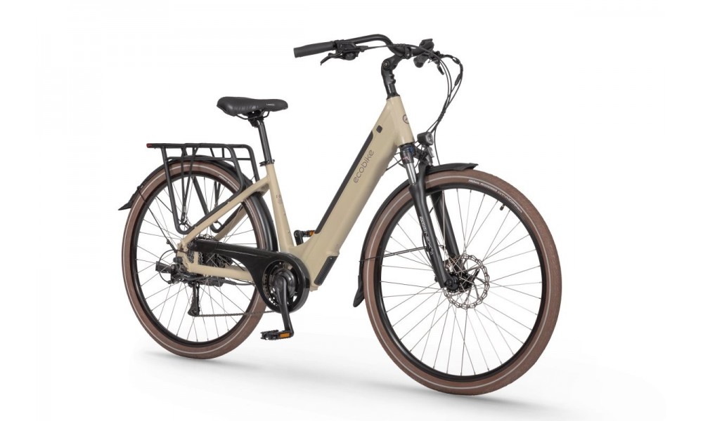 Rower trekkingowy elektryczny Ecobike X-City Cappuccino - cappuccino