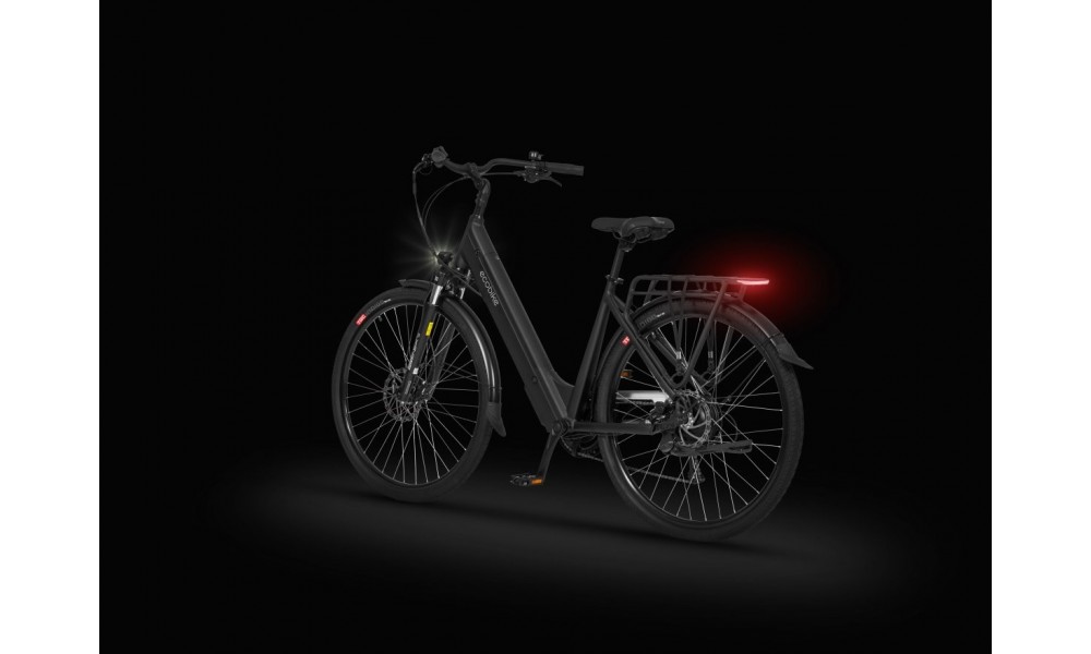 Rower trekkingowy elektryczny Ecobike X-City Black - czarny