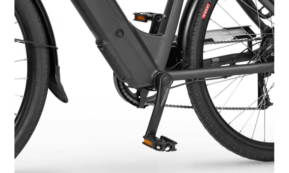 Rower trekkingowy elektryczny Ecobike X-City Black - czarny