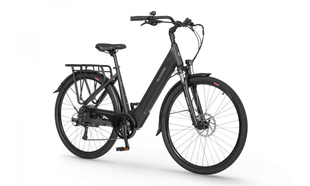 Rower trekkingowy elektryczny Ecobike X-City Black - czarny