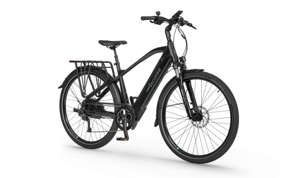 Rower trekkingowy elektryczny Ecobike X-Cross M + ubezpieczenie - czarny