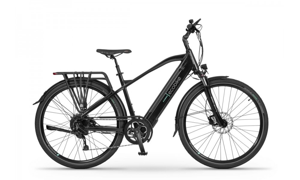 Rower trekkingowy elektryczny Ecobike X-Cross M + ubezpieczenie - czarny