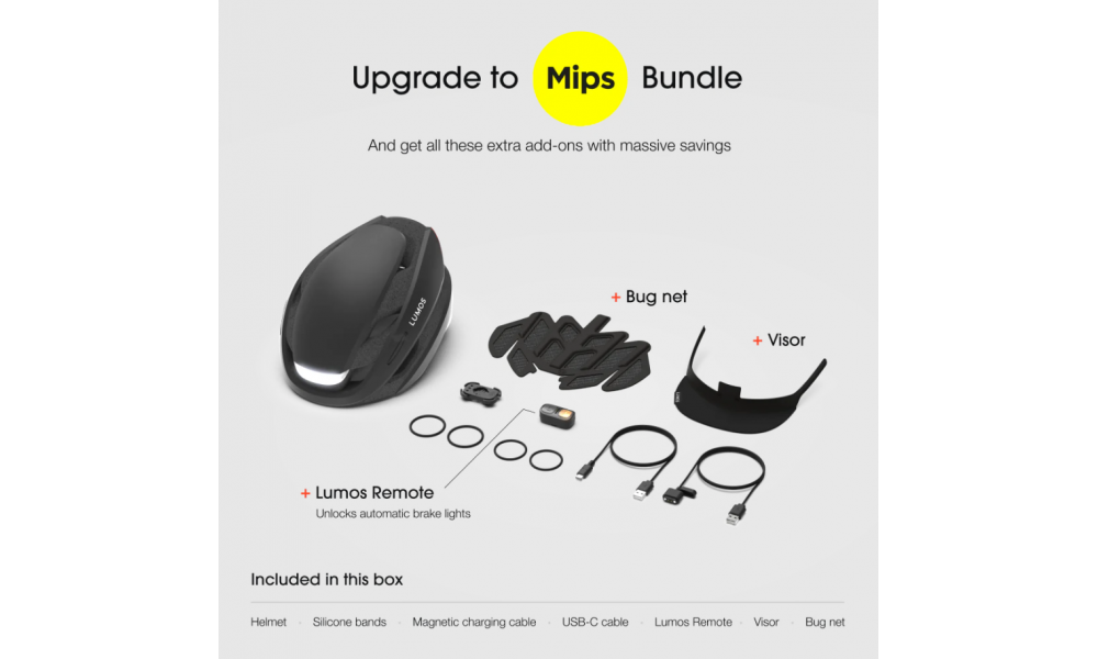 Kask rowerowy Lumos Ultra Mips - czarny