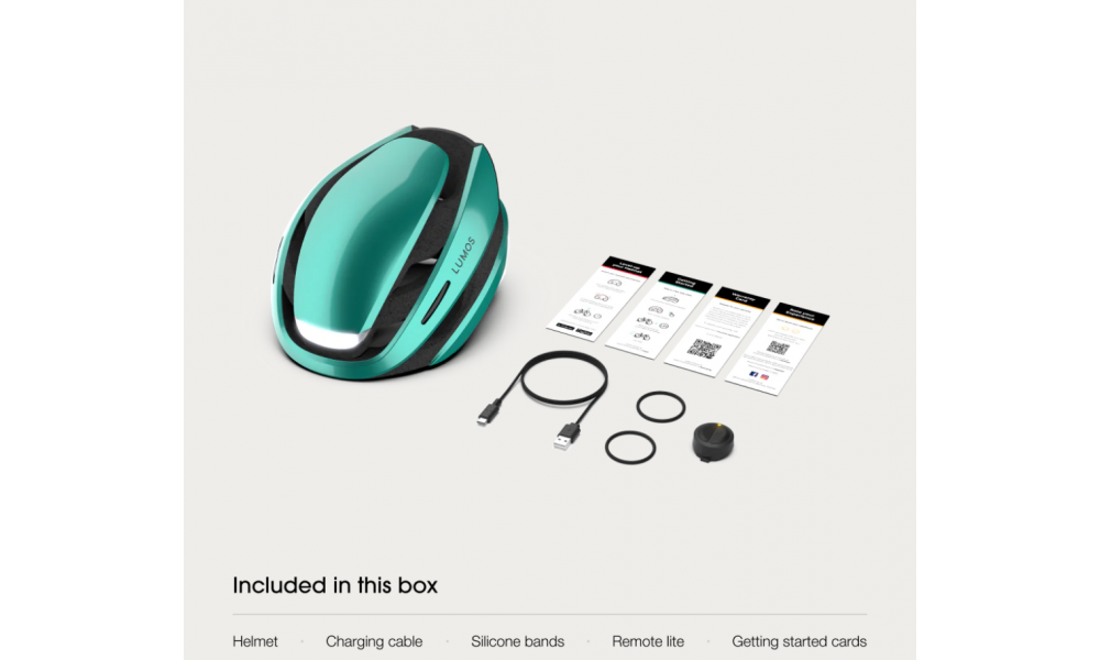 Kask rowerowy Lumos Ultra - turkusowy