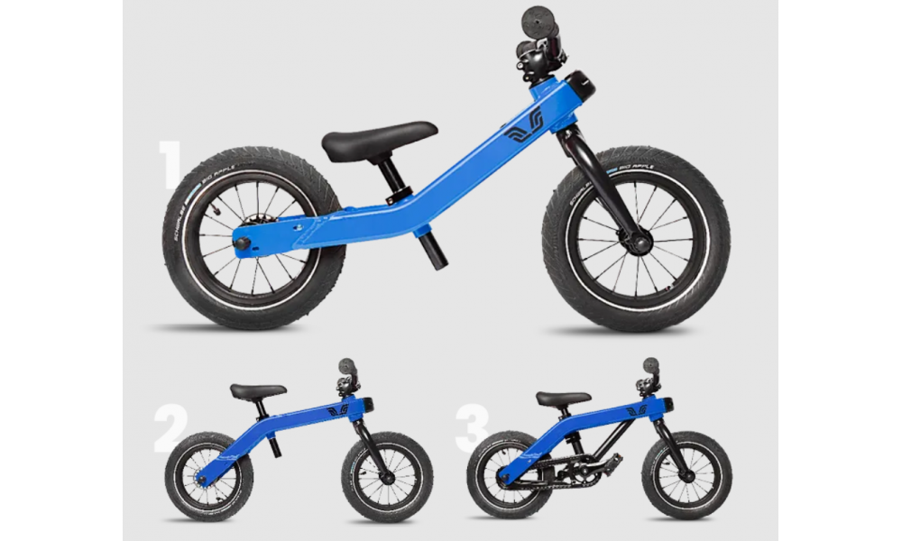 Rower dziecięcy Vici 3w1 - niebieski