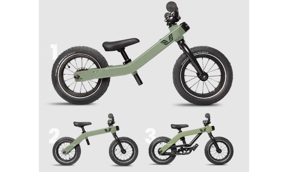 Rower dziecięcy Vici 3w1 - zielony