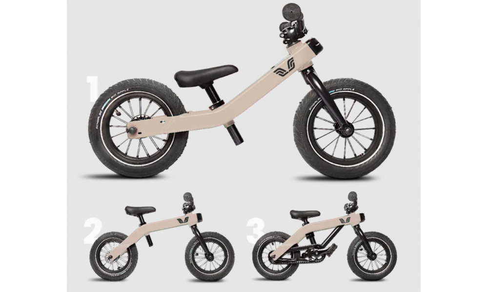 Rower dziecięcy Vici 3w1 - beżowy