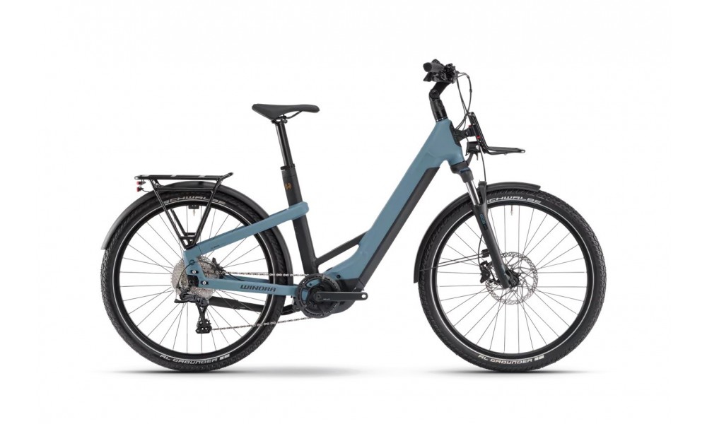 Rower trekkingowy elektryczny Winora Yakun X10 Low 2024 - niebieski