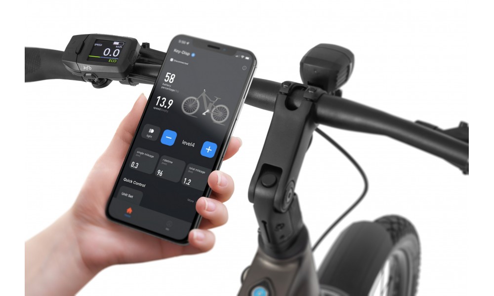 Rower trekkingowy elektryczny Ecobike Dare - grafitowy