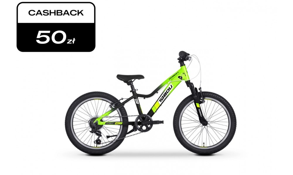 Rower dziecięcy Tabou Poison 20 025 - zielono-czarny
