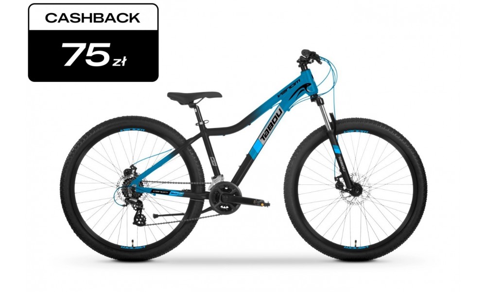 Rower młodzieżowy Tabou Venom 3.0 27,5 025 - niebiesko-czarny