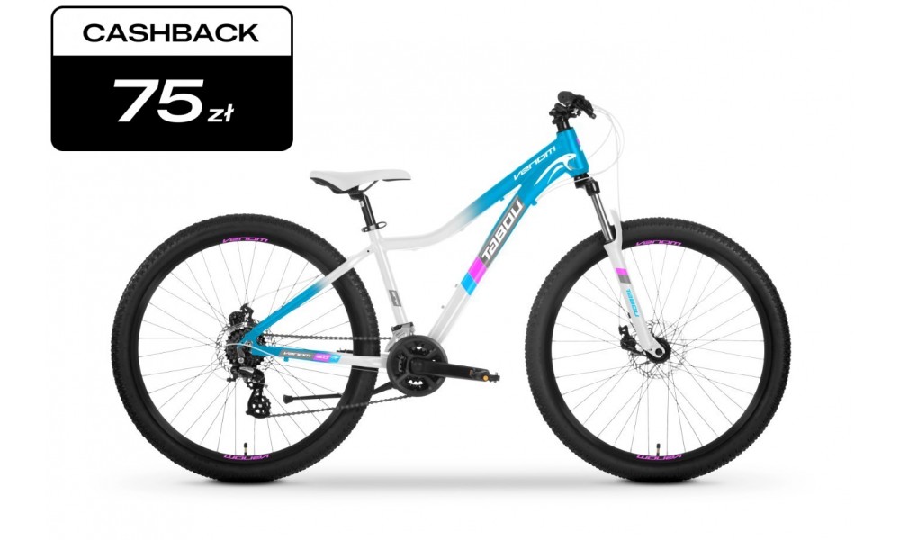 Rower młodzieżowy Tabou Venom 3.0 W 27,5 025 - niebiesko-biały