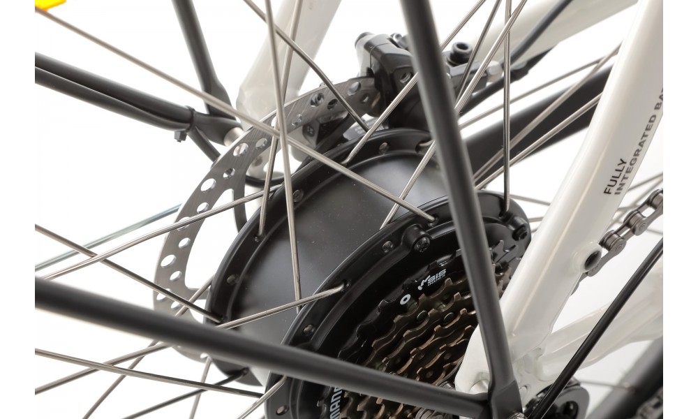 Rower miejski elektryczny ProEco by Romet Wave AN 1.0 2025 - biały