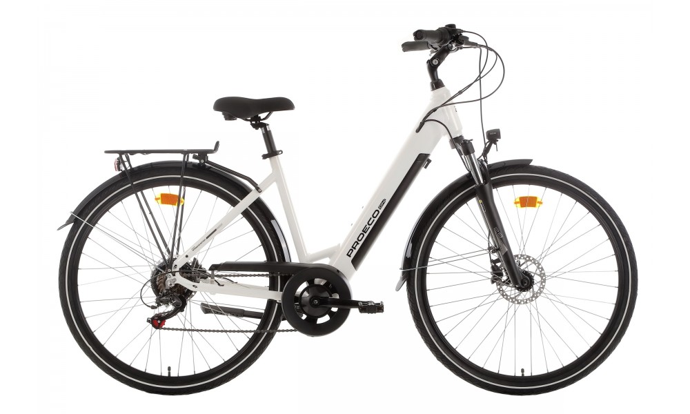 Rower miejski elektryczny ProEco by Romet Wave AN 1.0 2025 - biały