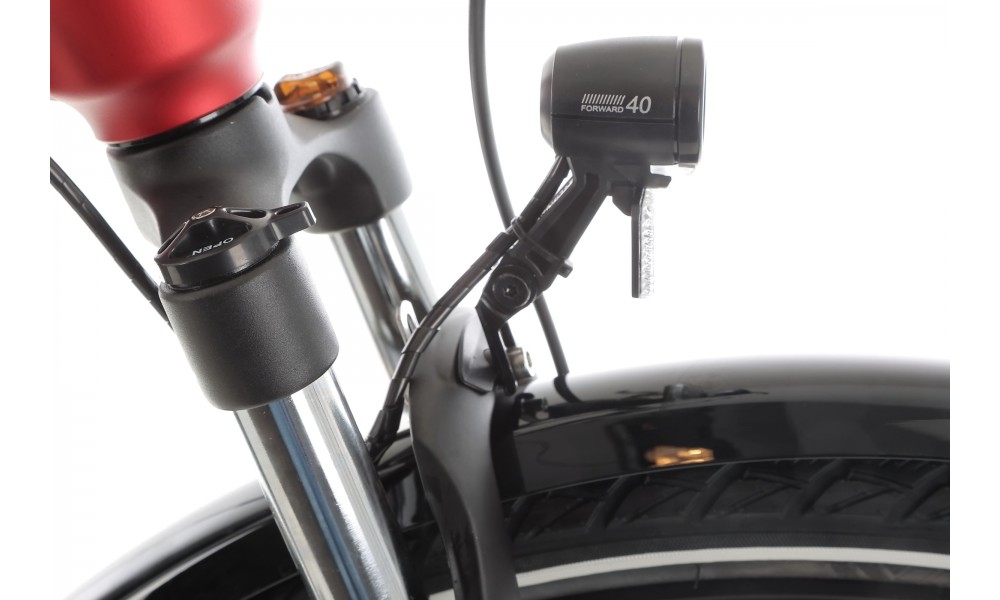 Rower miejski elektryczny ProEco by Romet Wave AN 1.0 2025 SHIMANO HYDRAULIC DISC - czerwony