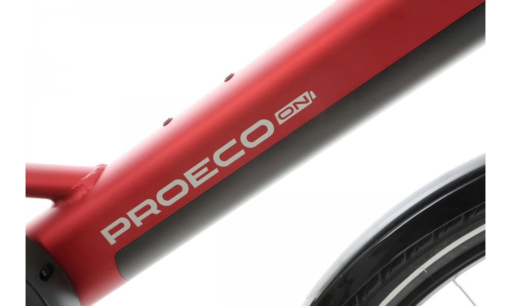 Rower miejski elektryczny ProEco by Romet Wave AN 1.0 2025 SHIMANO HYDRAULIC DISC - czerwony