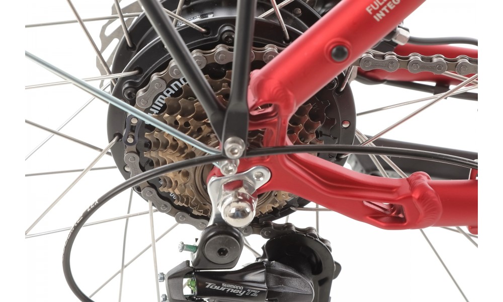 Rower miejski elektryczny ProEco by Romet Wave AN 1.0 2025 SHIMANO HYDRAULIC DISC - czerwony