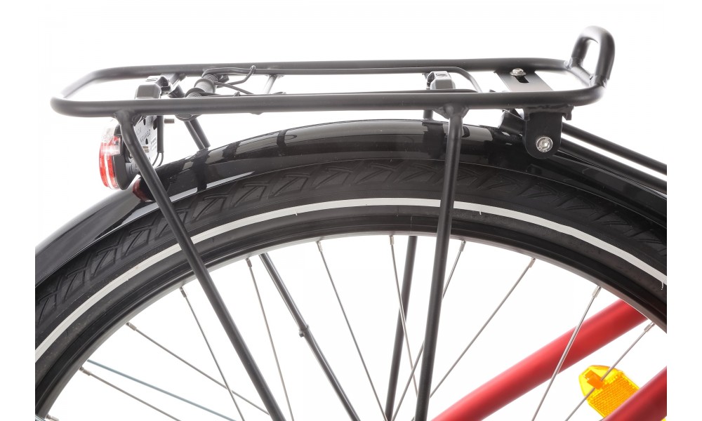 Rower miejski elektryczny ProEco by Romet Wave AN 1.0 2025 SHIMANO HYDRAULIC DISC - czerwony