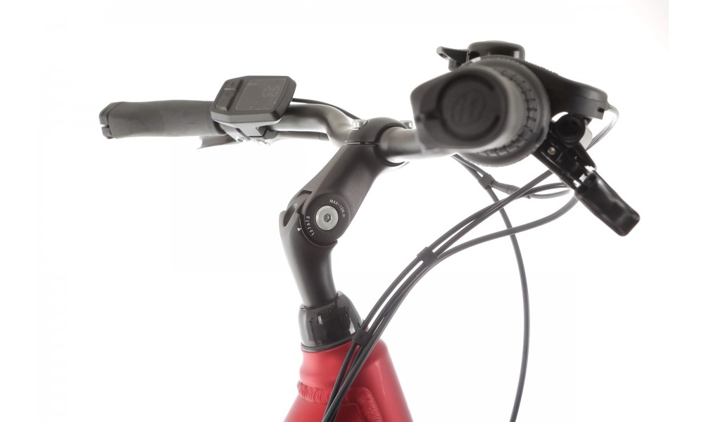 Rower miejski elektryczny ProEco by Romet Wave AN 1.0 2025 SHIMANO HYDRAULIC DISC - czerwony