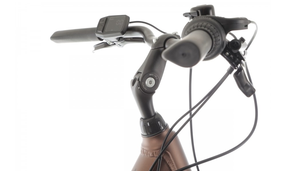 Rower miejski elektryczny ProEco by Romet Wave AN 1.0 2025 SHIMANO HYDRAULIC DISC - brązowy