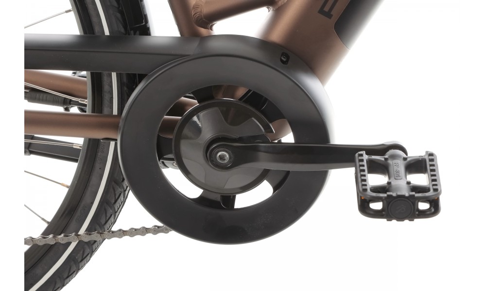 Rower miejski elektryczny ProEco by Romet Wave AN 1.0 2025 SHIMANO HYDRAULIC DISC - brązowy