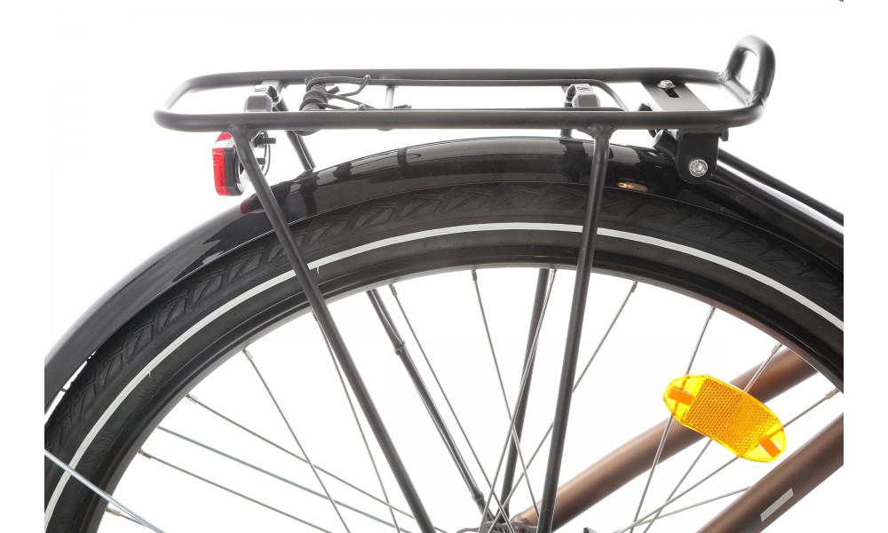 Rower miejski elektryczny ProEco by Romet Wave AN 1.0 2025 SHIMANO HYDRAULIC DISC - brązowy