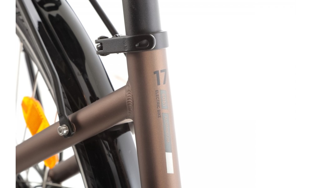 Rower miejski elektryczny ProEco by Romet Wave AN 1.0 2025 SHIMANO HYDRAULIC DISC - brązowy