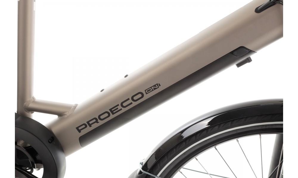 Rower miejski elektryczny ProEco by Romet Wave AN 1.0 2025 SHIMANO HYDRAULIC DISC - szampański