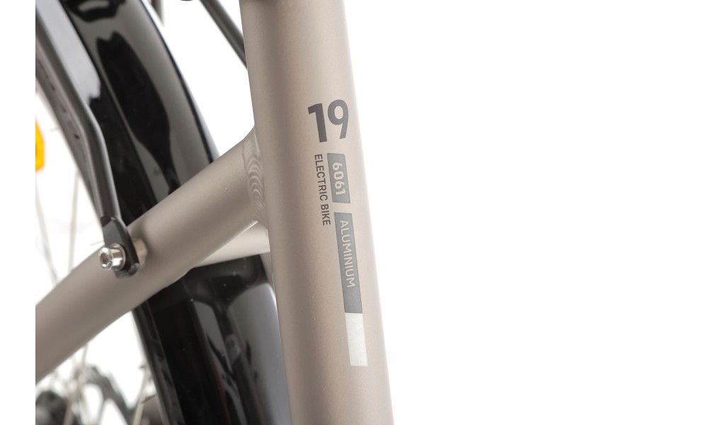 Rower miejski elektryczny ProEco by Romet Wave AN 1.0 2025 SHIMANO HYDRAULIC DISC - szampański