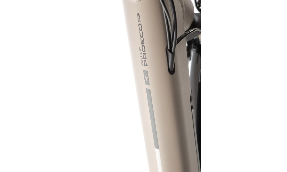 Rower miejski elektryczny ProEco by Romet Wave AN 1.0 2025 SHIMANO HYDRAULIC DISC - szampański